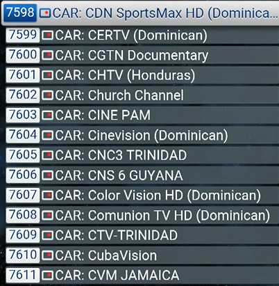CHAINES TV DES CARAIBES ABONNEMENTSIPTV.COM